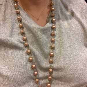 Elegant Gold Beaded Necklace